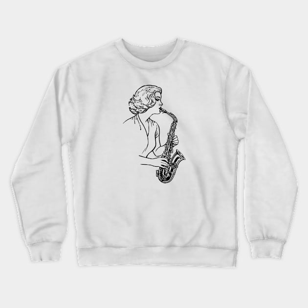 Funny Music Design Crewneck Sweatshirt by hldesign
